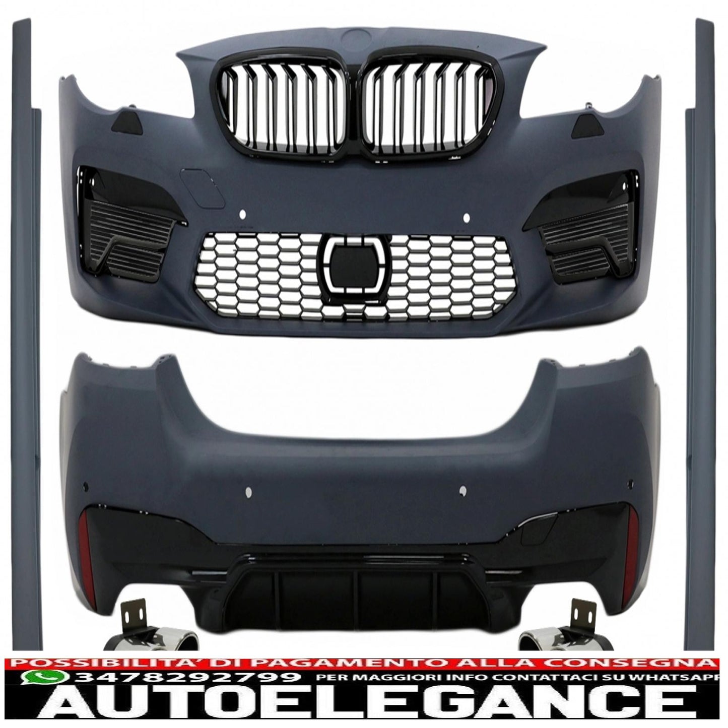 complete body kit suitable for bmw 5 series f10 (2010-2017) conversion to g30 lci m5 design