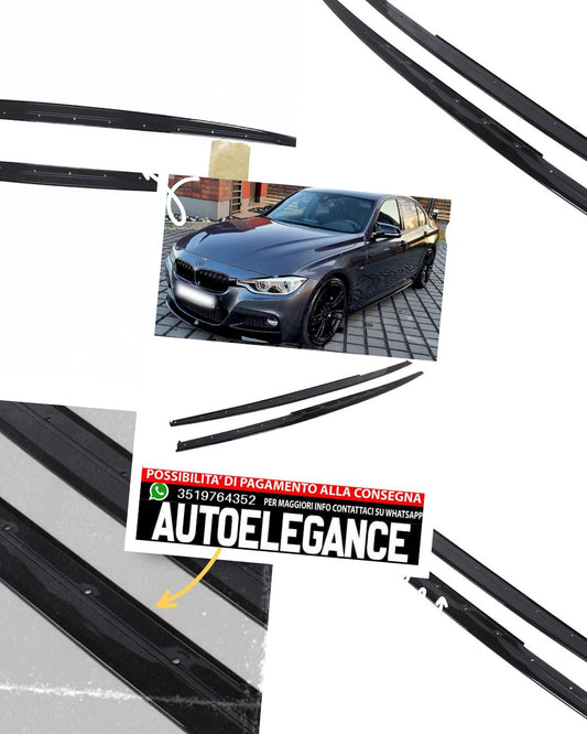 Side skirts suitable for BMW 3 Series F30 M-Sport black 