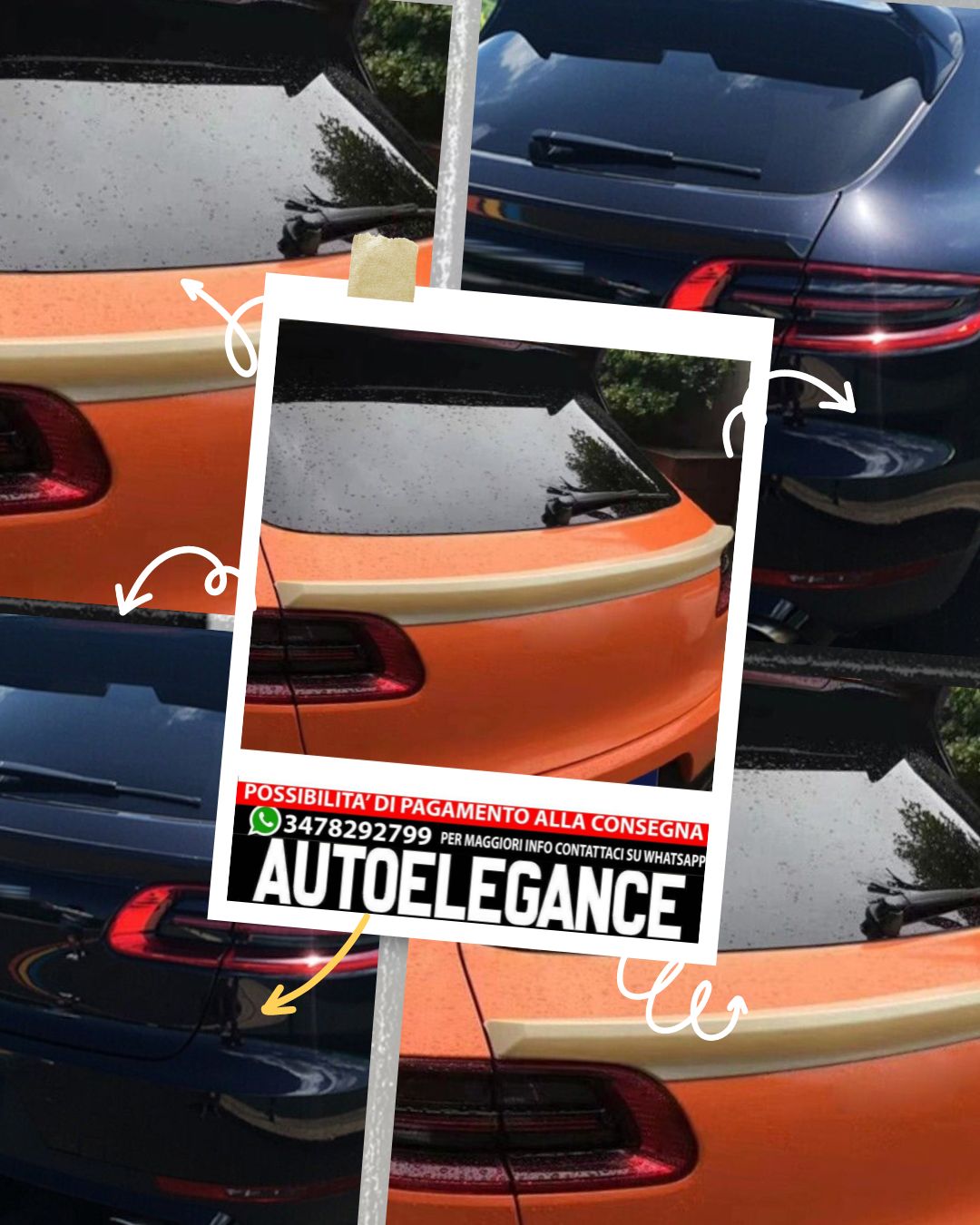 SPOILER adatto per Porsche Macan 2013-2018