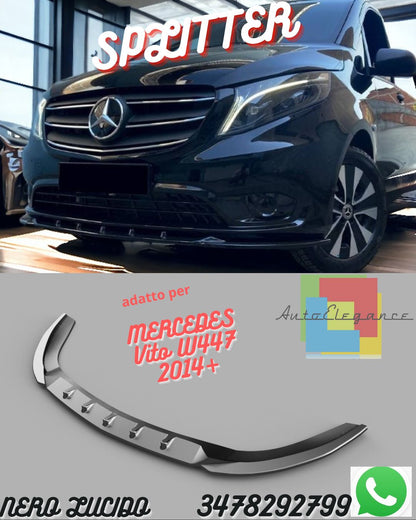 Splitter Anteriore MERCEDES Vito W447 2014+ Con ABE TÜV