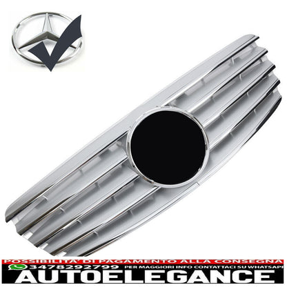 griglia sport griglia radiatore adatto per mercedes w211 s211 e 2002-04/2006 cromo-mostra il titolo originaletesto originalegrill sport kühlergrill passt für mercedes w211 s211 e 2002-04/2006 chrom