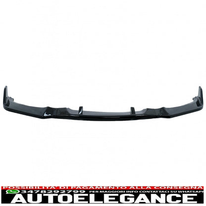 Front bumper additional spoiler suitable for BMW 3 Series E90 E91 Non LCI (2004-2008) Limousine Touring Piano Black 