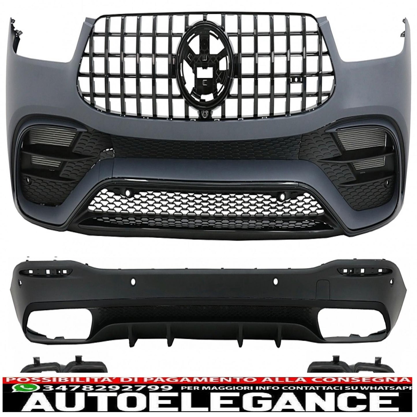 complete body kit suitable for mercedes gle w167 suv sport line (2019-up) design gle 63s 