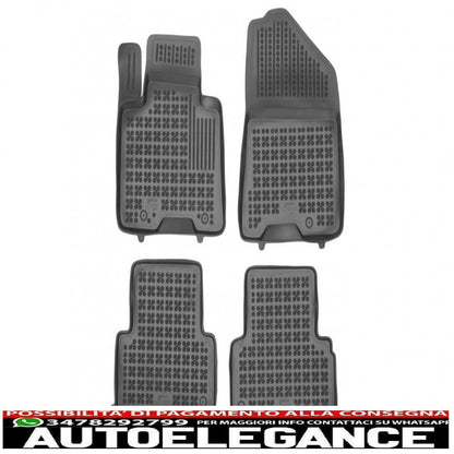 Black rubber mats suitable for kia sportage iv facelift (2018-)