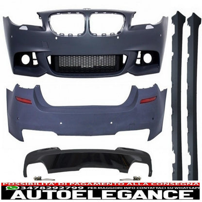 complete body kit suitable for BMW F10 5 Series (2014 onwards) facelift LCI M-Technik 550i Brilliant Design All Black Edition