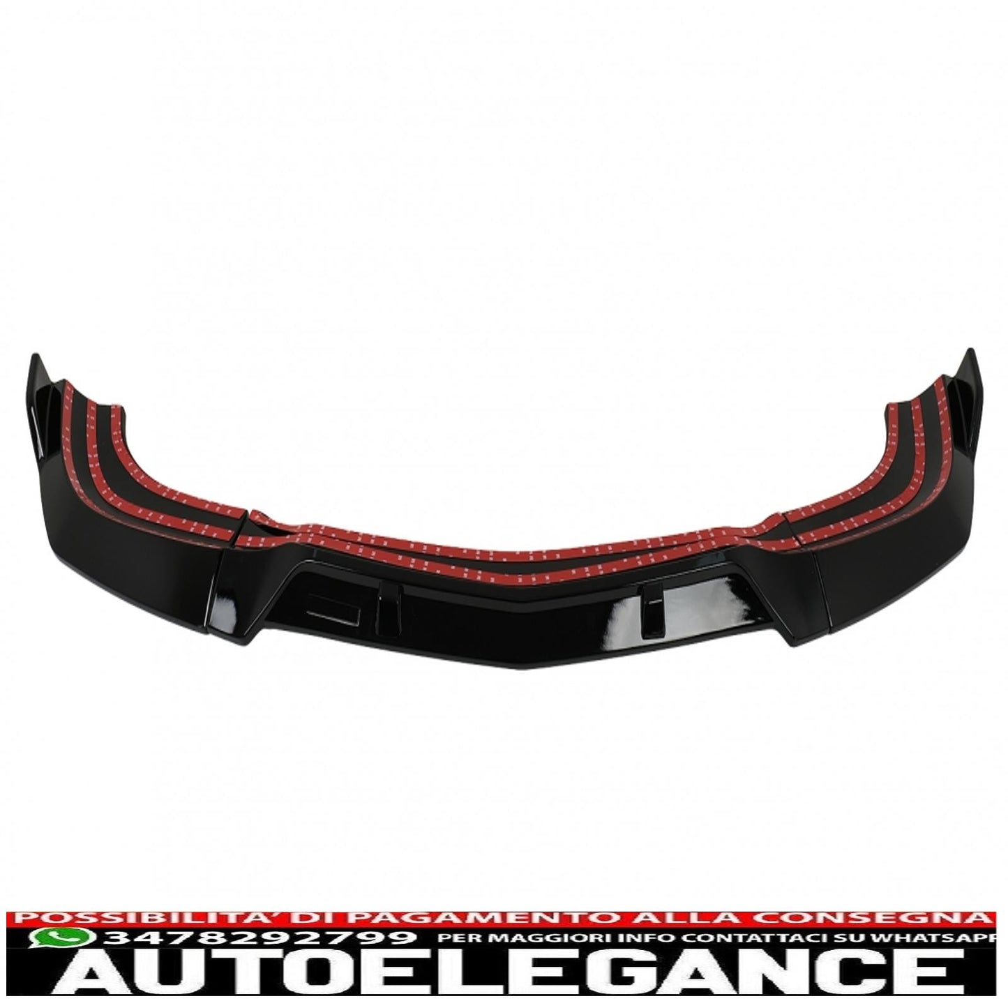 Front bumper lip suitable for mercedes c class w204 s204 c204 facelift (2011-2015) piano black