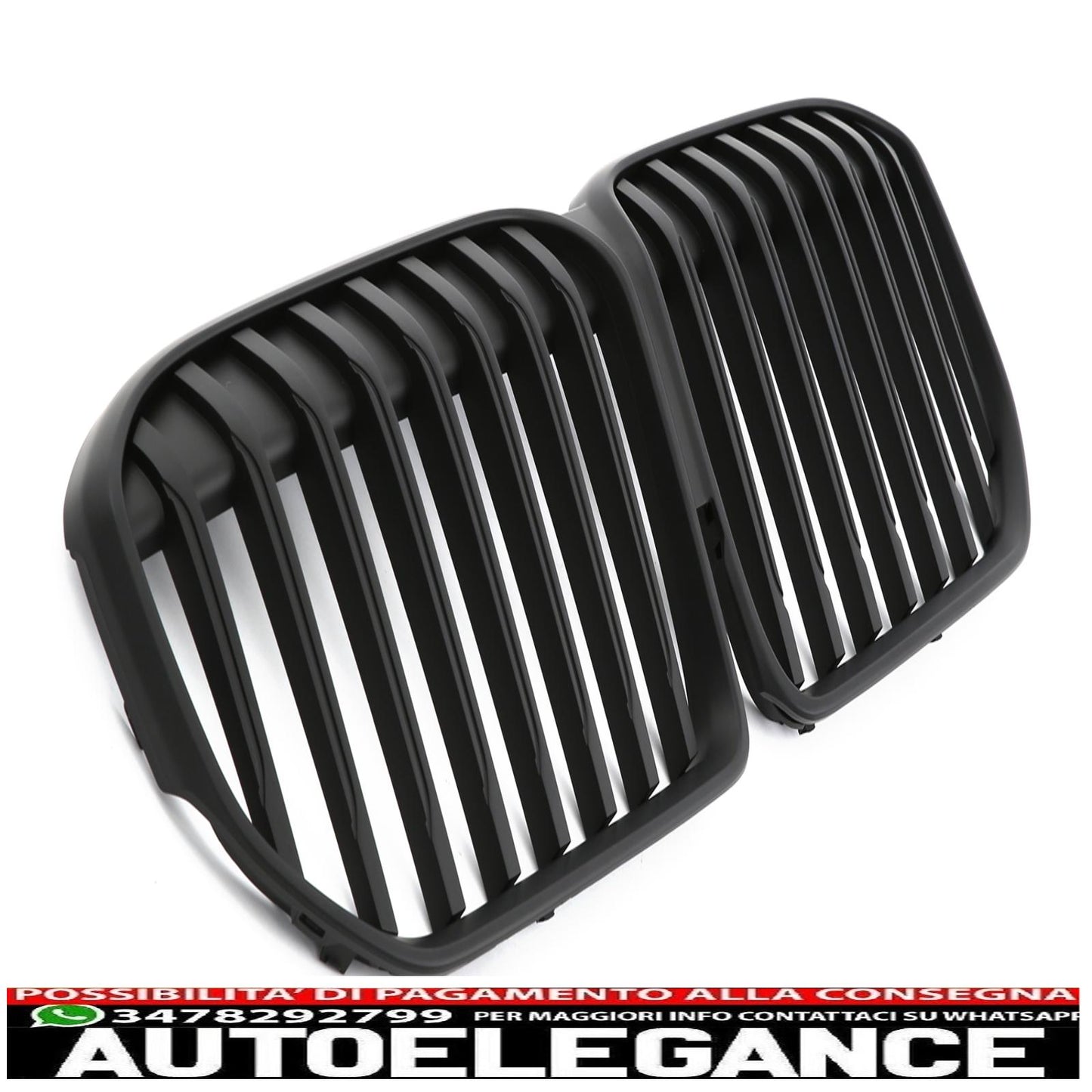 Per griglia sportiva BMW Serie 7 LCI (restyling) G11 G12 nero opaco