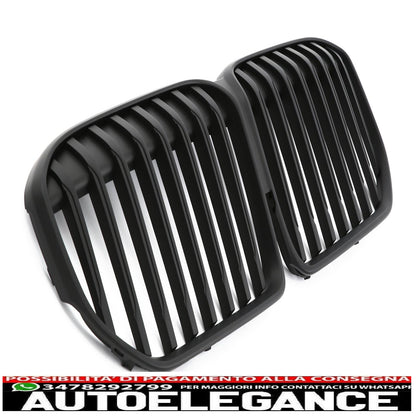 Per griglia sportiva BMW Serie 7 LCI (restyling) G11 G12 nero opaco