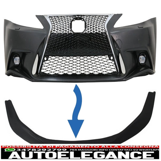 Labbro spoiler paraurti anteriore adatto per lexus is xe20 (2005-2013) is f sport facelift xe30 (2014-up) design