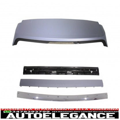 spoiler sul tetto con kit portellone posteriore cromato adatto per range rover sport l320 (2005-2009) design autobiografia
