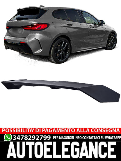 Spoiler posteriore Performance sul tetto nero opaco aftermarket compatibile con BMW F40 serie 1 dal 2019