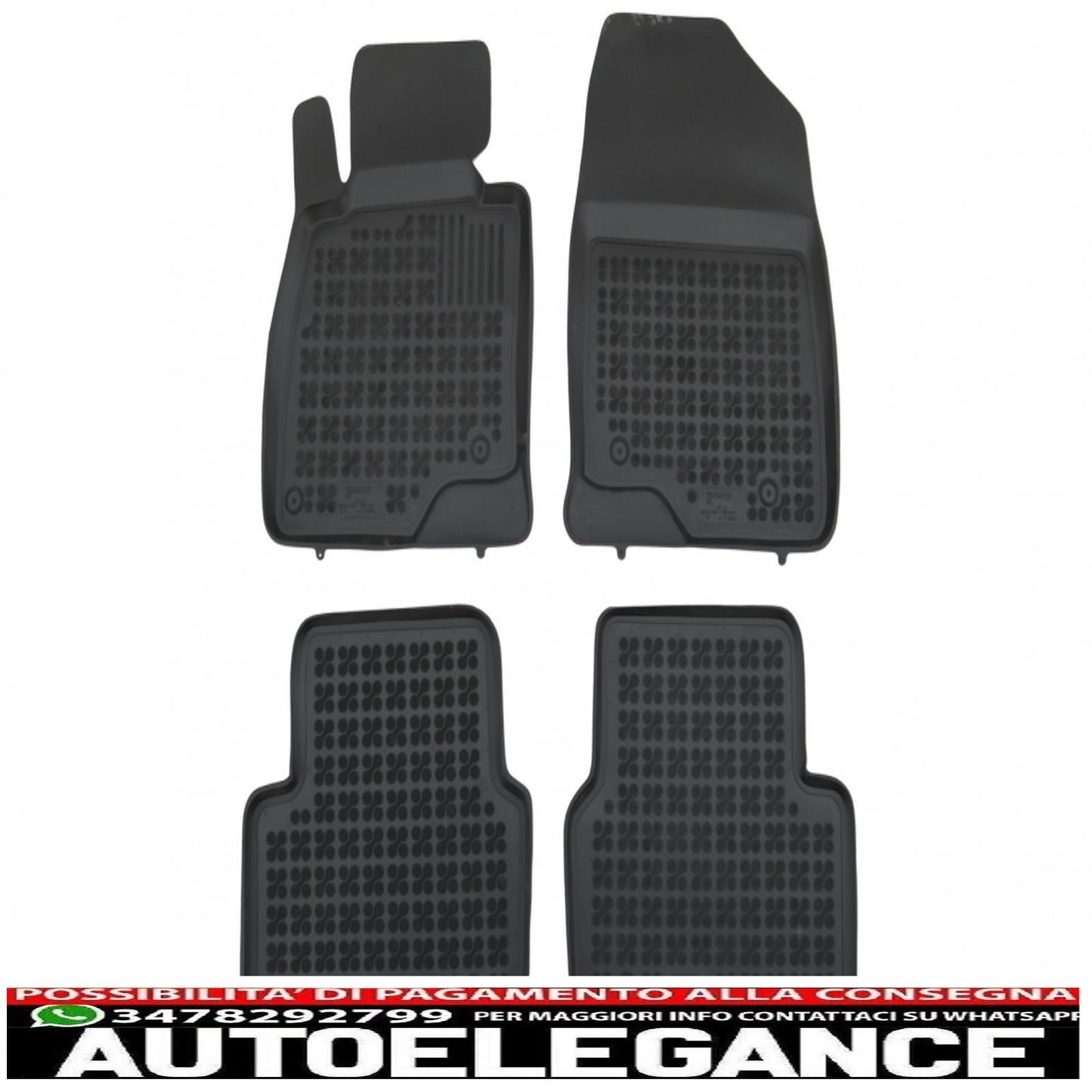 rubber mat suitable for mazda 3 iii (2013+)
