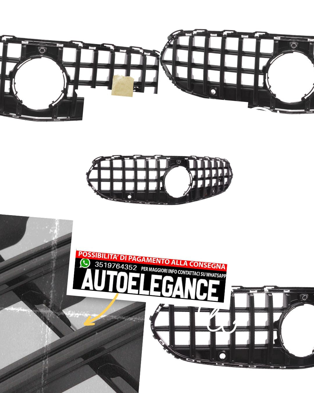 Griglia GT Panamericana adatta per Mercedes Classe C W206 S206 2021 standard