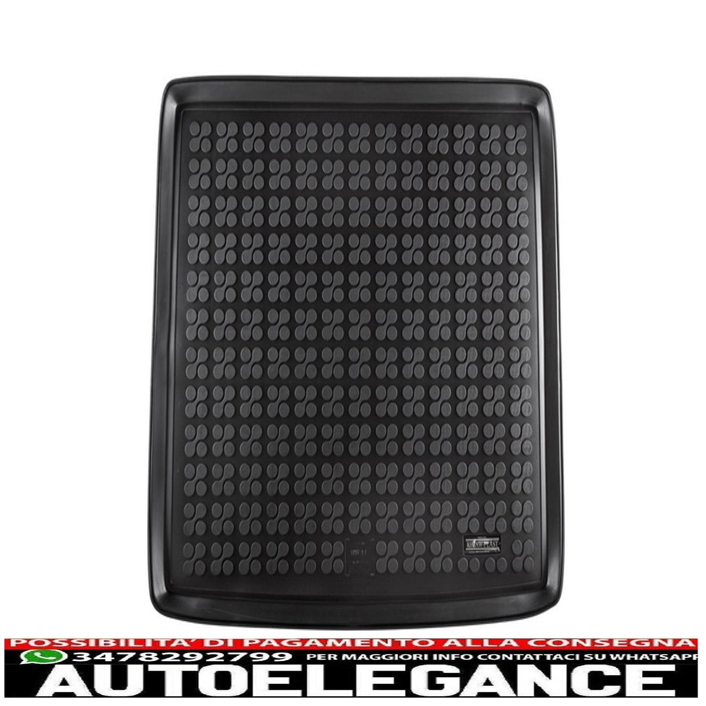 Black rubber trunk mat suitable for bmw x1 (e84) 2009-2015