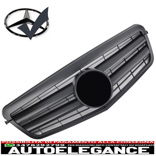Griglia del radiatore sportiva per Mercedes W212 S212 fino al 2013 nero opaco