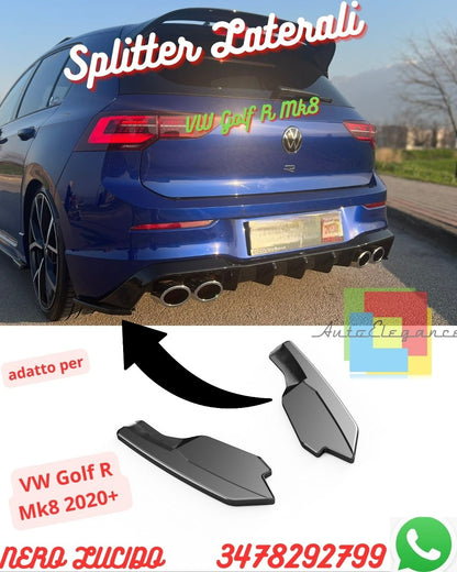 💫Splitter  PER VW Golf R Mk8 2020+  (2 PEZZI)💫