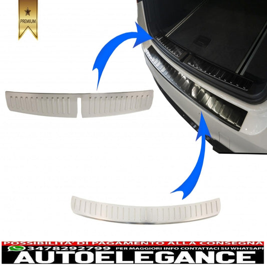 kit protezione paraurti posteriore battitacco pedana copertura in alluminio adatto per bmw x3 f25 (2011-2017)