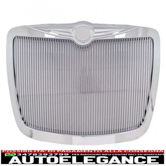 front grille suitable for chrysler 300c sedan avant (2004-2010) vertical chrome edition