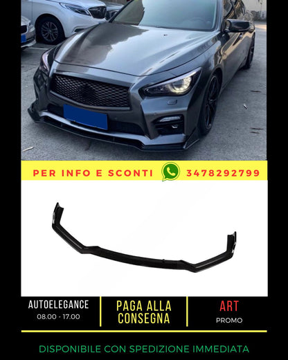✨SPLITTER NERO LUCIDO ADATTO PER Infiniti Q50S 2013-2018✨