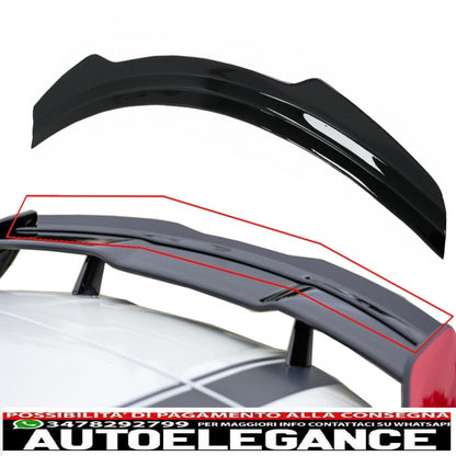 additional lip extension for roof spoiler suitable for mercedes a-class w176 (2012-2018) w177 (2018-up) gla suv x156 (2014-2019) h247 (2020-up) piano black