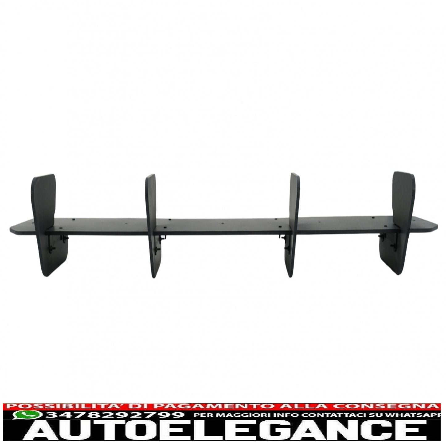 Splitter estensione paraurti posteriore per diffusore adatto a vw golf 7.5 facelift gti (2017-2020) nero