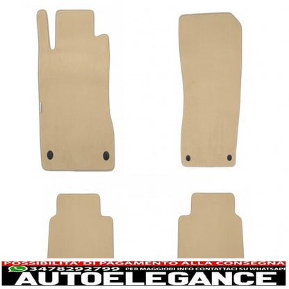 Beige floor mat suitable for mercedes e-class (w211) e220-e500 03/2002-02/2009, t-modell 03/2003-10/2009