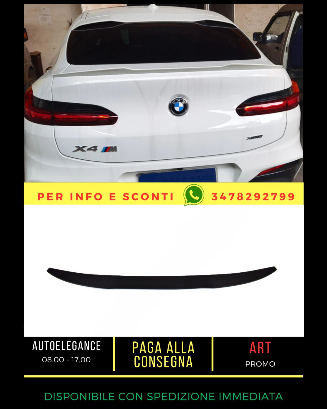 ✨SPOILER adatto per BMW X4 G02 2018+✨