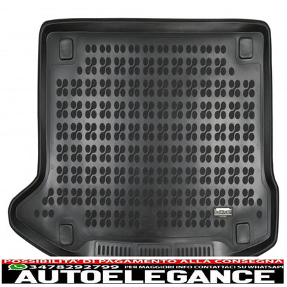 Black Rubber Trunk Mat Suitable for Hyundai Kona with Subwoofer (2017-up)