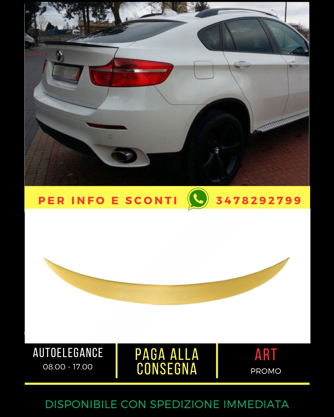 ✨SPOILER SUITABLE FOR BMW X6 E71 E72 2007-2014✨