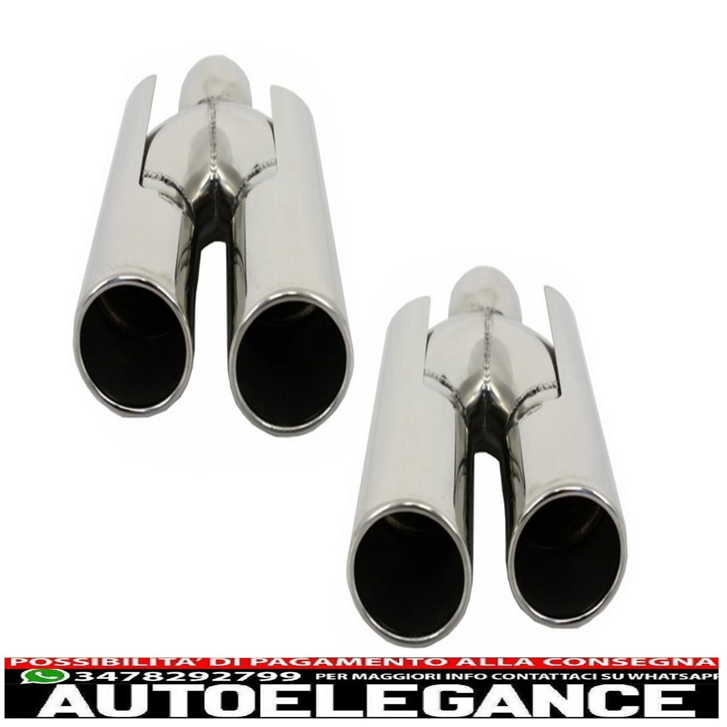 Exhaust muffler tips suitable for bmw e60 e90 e92 e93 f10 f30 m3 m5 m6 acs design