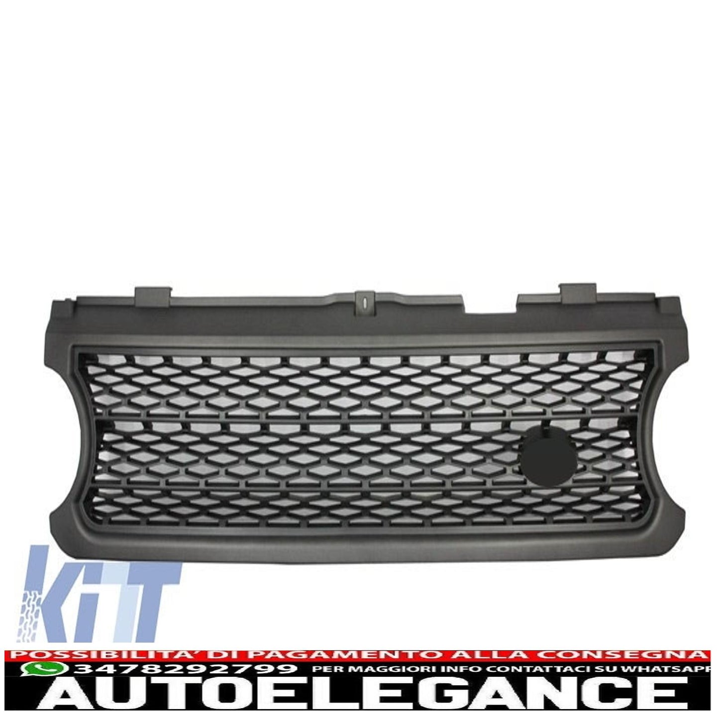 center grille suitable for land rover range rover vogue iii (l322) (2006-2009) silver autobiography supercharged edition