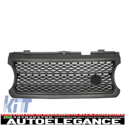 center grille suitable for land rover range rover vogue iii (l322) (2006-2009) silver autobiography supercharged edition