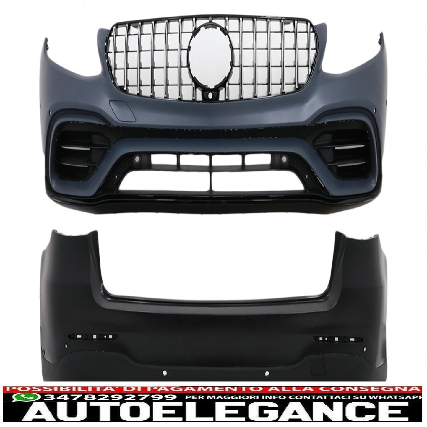 complete body kit suitable for mercedes glc suv x253 (2015-07.2019) design glc63 only for standard package 