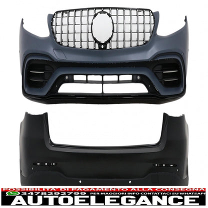 complete body kit suitable for mercedes glc suv x253 (2015-07.2019) design glc63 only for standard package 