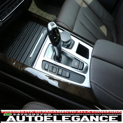 chrome frame center console shift background panel for bmw x5 f15 and x6 f16 - show original titleoriginal textchromrahmen blende schaltkulisse mittelkonsole für bmw x5 f15 und