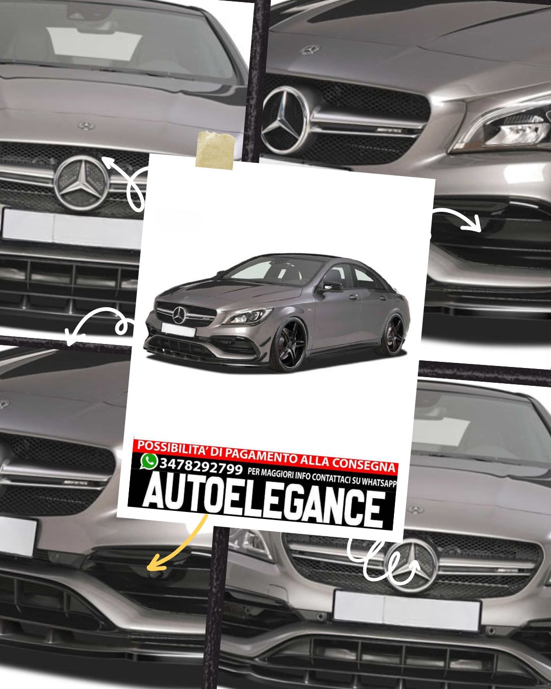 SPOILER suitable for Mercedes CLA 45 AMG / A 45 AMG