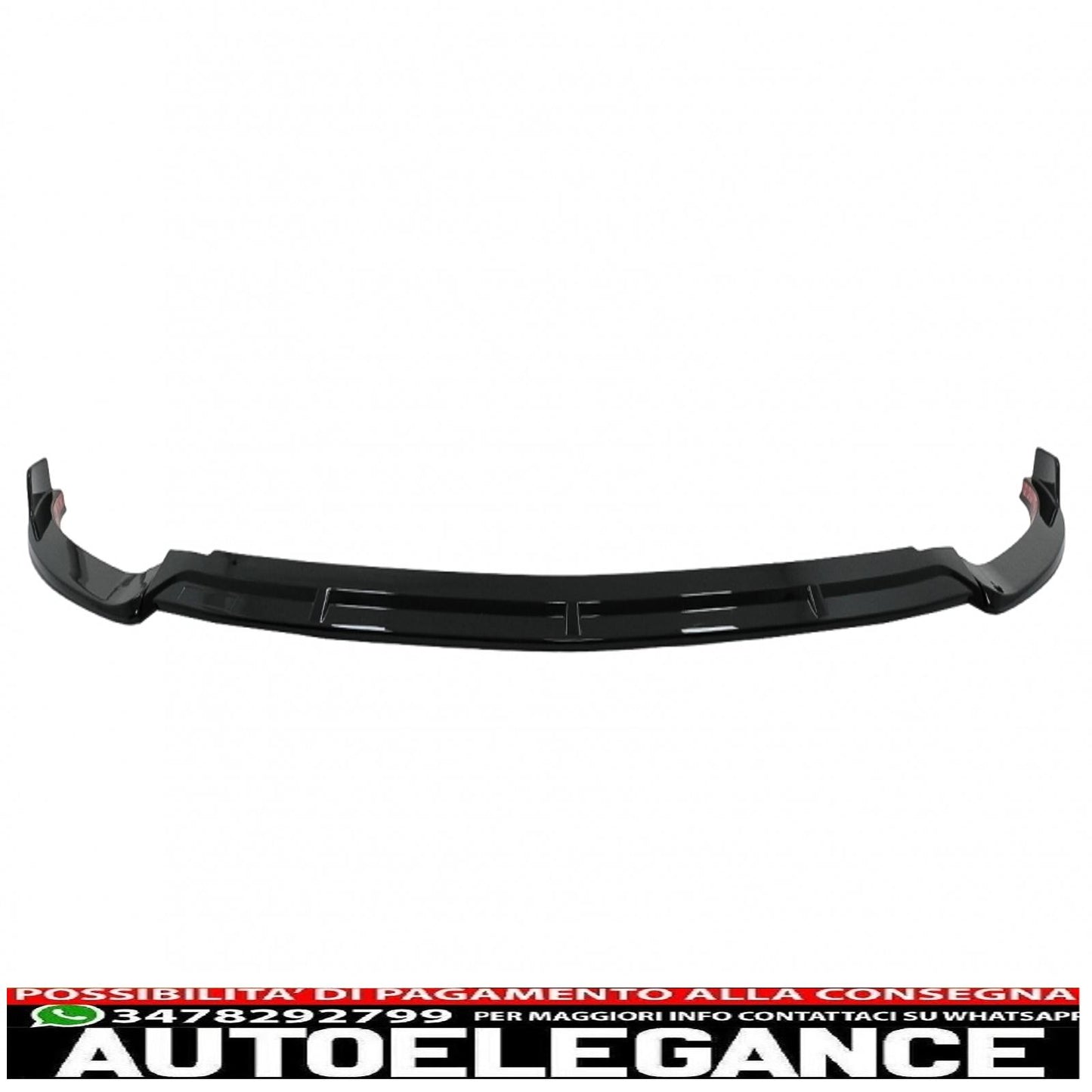 Front bumper lip suitable for mercedes e class w213 s213 c238 a238 facelift (2020-up) piano black