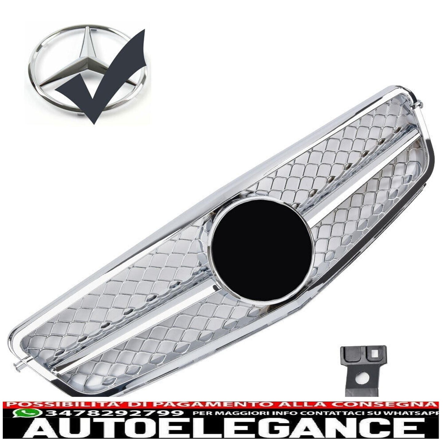 Mercedes W204 S204 Chrome Sport Radiator Grille