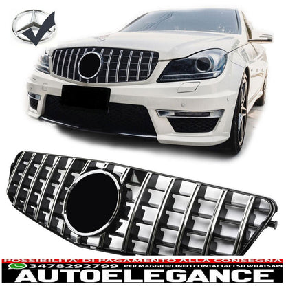 Chrome sports radiator grille suitable for Mercedes W204 Panamericana GT
