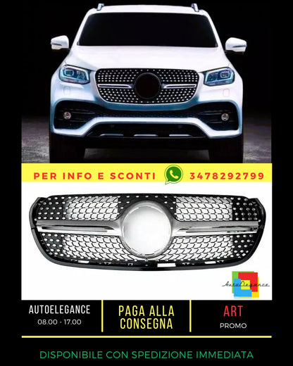 ✨Griglia Anteriore Nero Lucido adatta PER Mercedes X Class BR470 W470 15-19✨