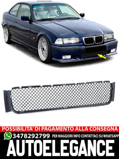 Griglia Griglia per Paraurti Anteriore Sportivo aftermarket compatibile con BMW Serie 3 E36 90-99