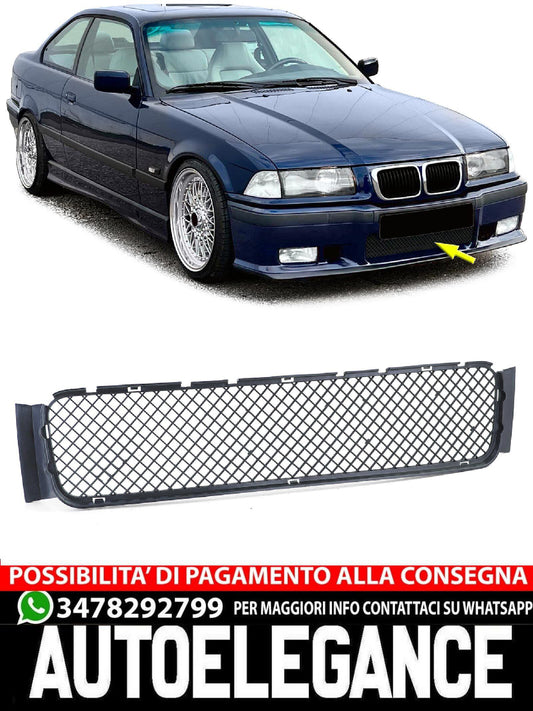 Aftermarket Sport Front Bumper Grille Grill Compatible with BMW 3 Series E36 90-99 