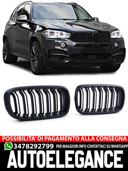 Griglia Sportiva Doppia Barra Performance Opaca aftermarket compatibile con BMW X5 F15 X6 F16