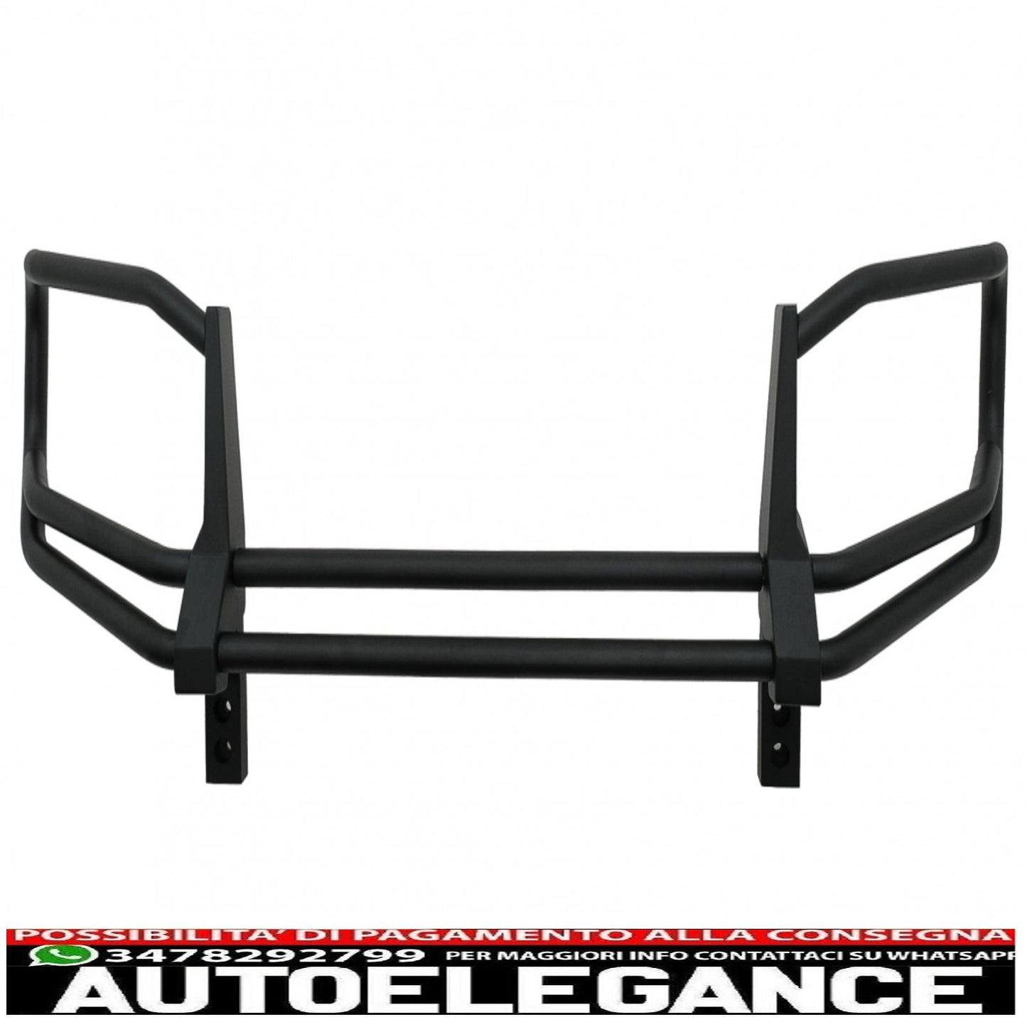 Front bumper protector bullbar suitable for mercedes g class facelift w463 g63 design (2018-2022) stainless steel piano black