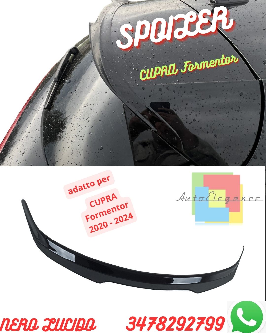 Spoiler Tetto ADATTO PER CUPRA Formentor 2020 - 2024
