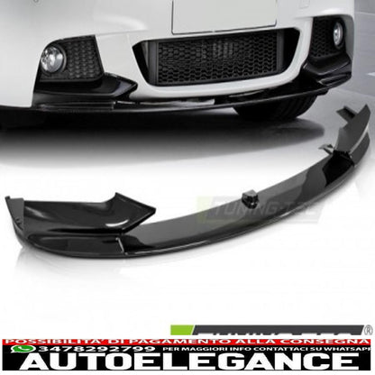 spoiler anteriore stile performance nero lucido per bmw f10/ f11 / f18 11-16