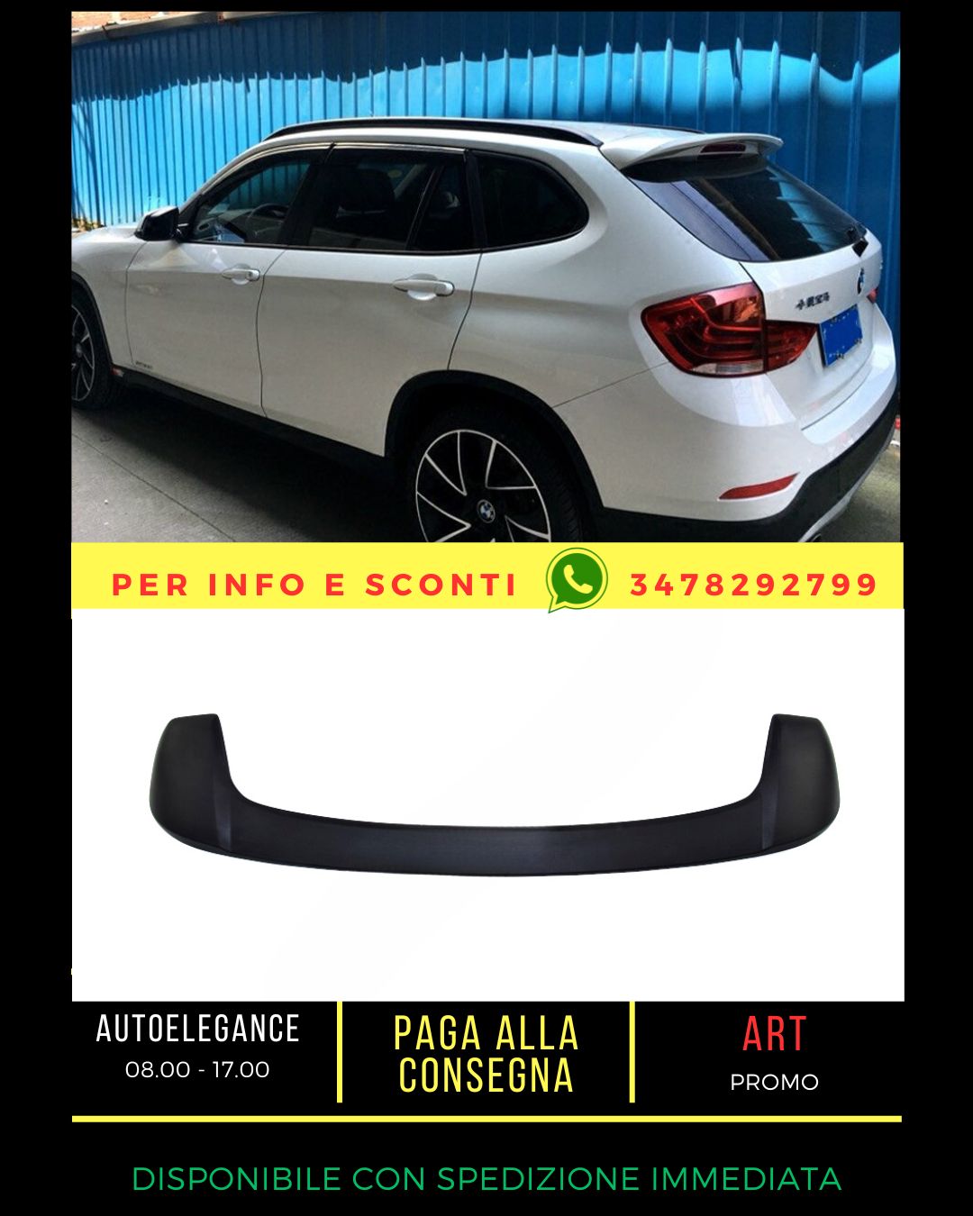✨COMPATIBLE SPOILER for BMW X1 E84 2009-2015✨