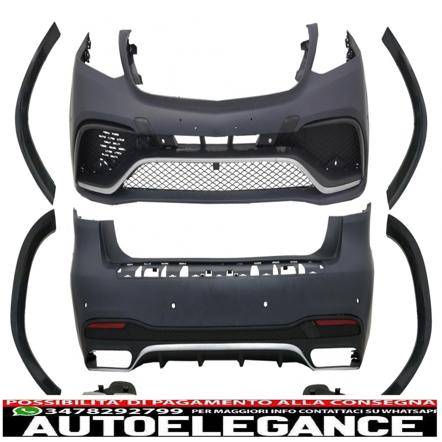 body kit suitable for mercedes gls class x166 (from 2016 onwards) design gls63 