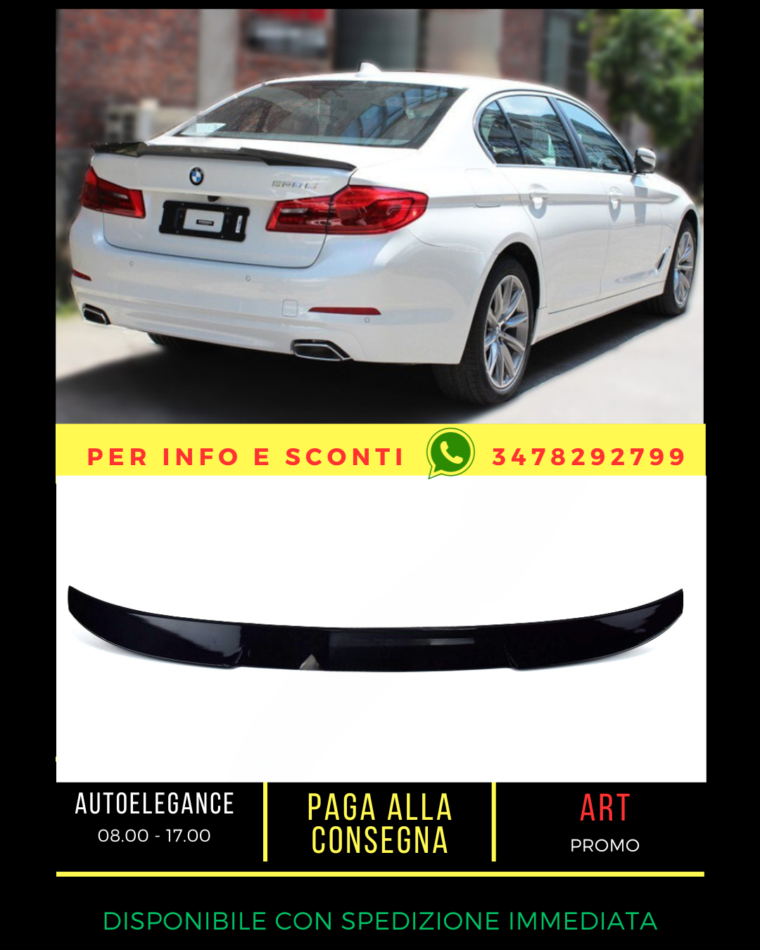 ✨SPOILER SUITABLE FOR BMW 5 G30 2017+ Sedan✨