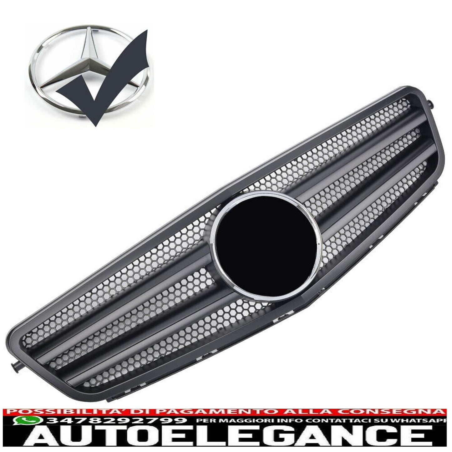 sports grill radiator grill suitable for mercedes c204 coupe matt black - show original titleoriginal textgrill sport kühlergrill passt für mercedes c204 coupe matt schwarz